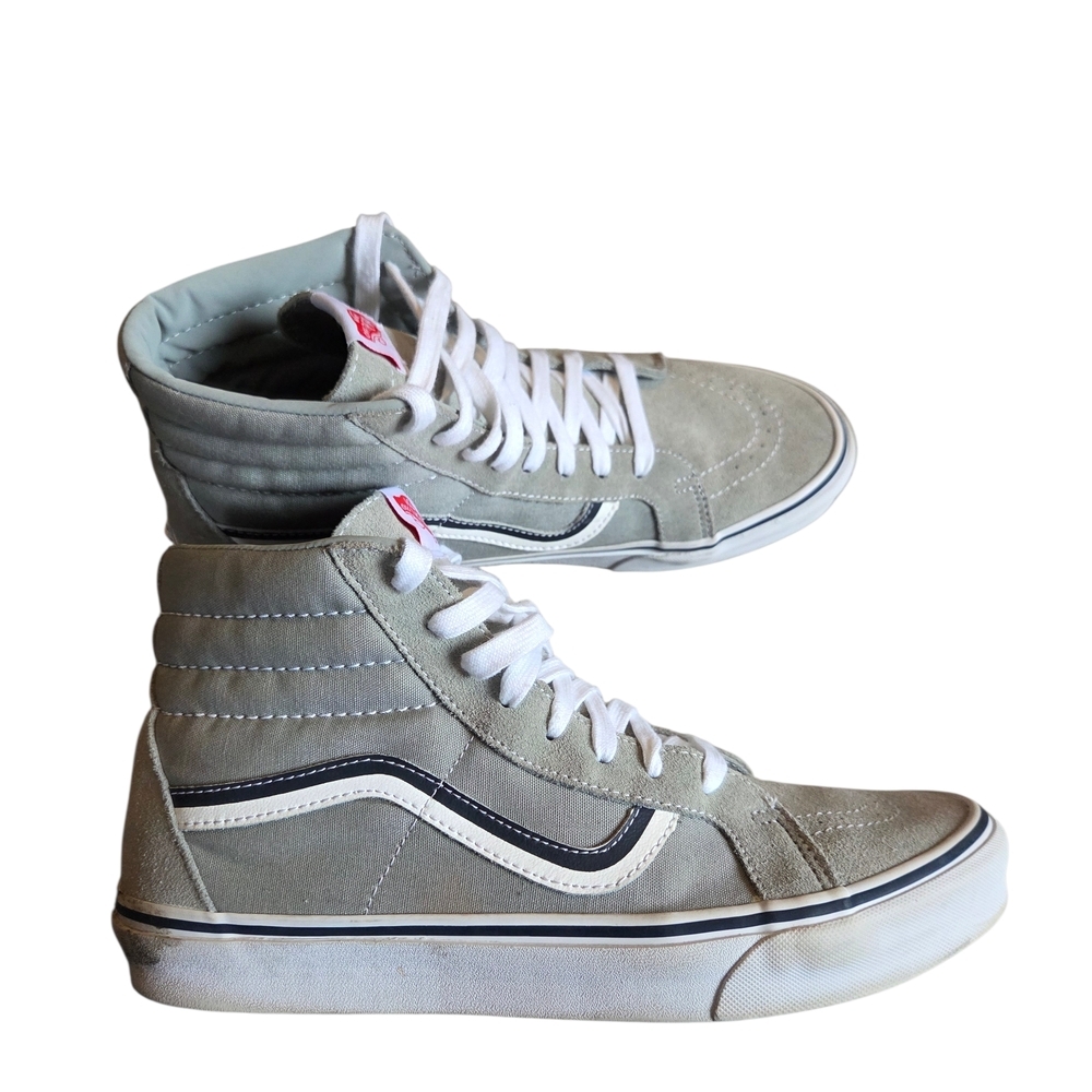 Vans Men's Sk8 Hi Grey Yankees Suede Sneakers 11.5